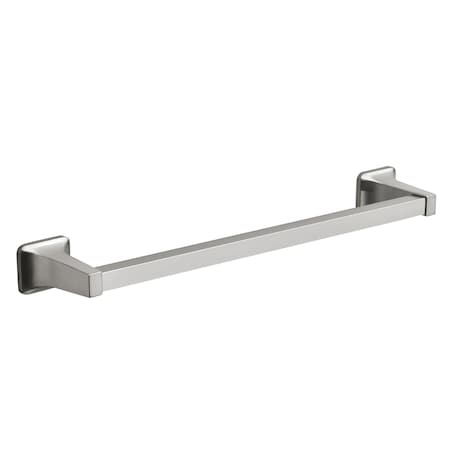 Oakbrook Collection OakBrook Brushed Nickel Towel Bar 18 in. L Die Cast Zinc 297-0104OB